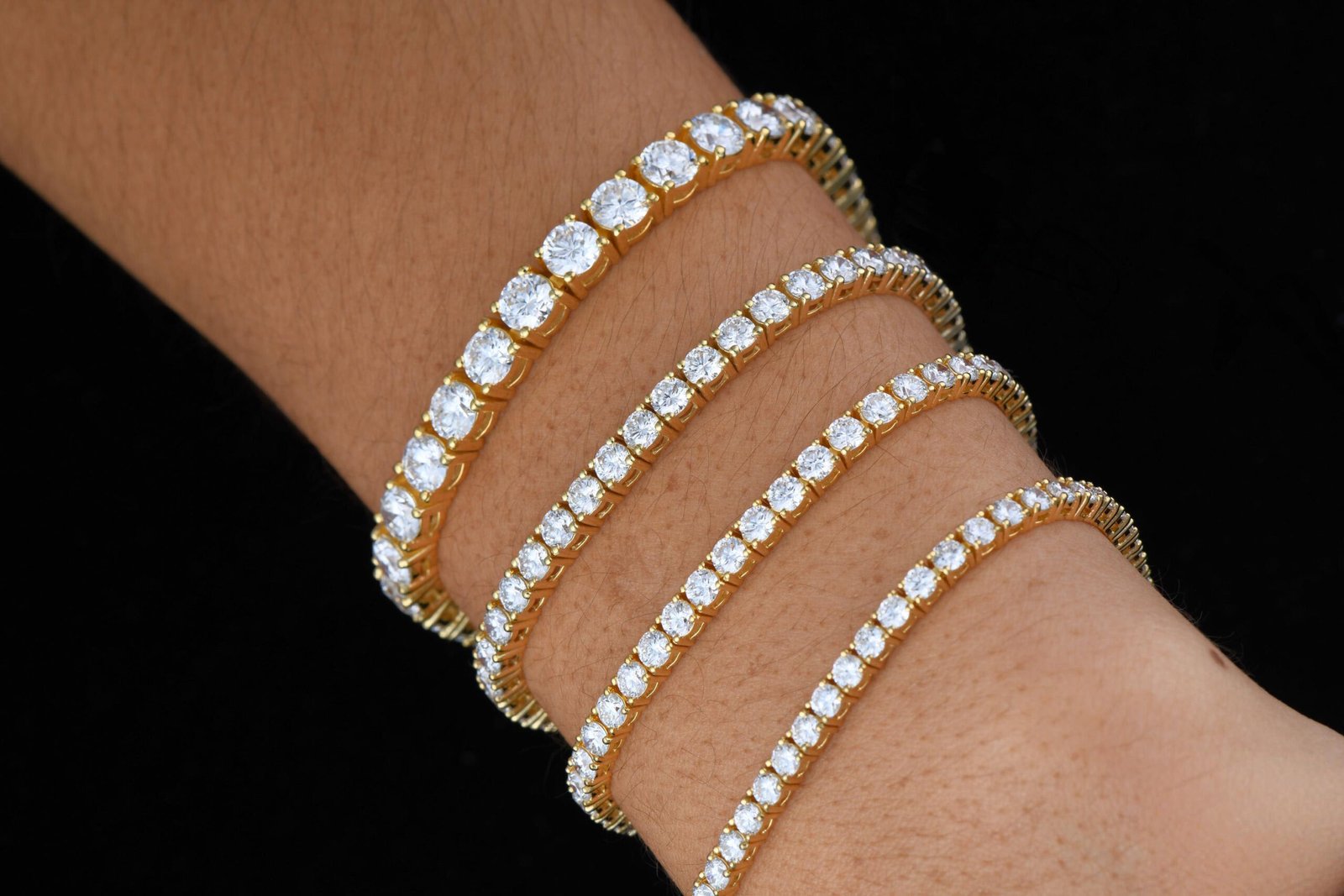4CT Round Brilliant Cut Tennis Bracelet - Image 8