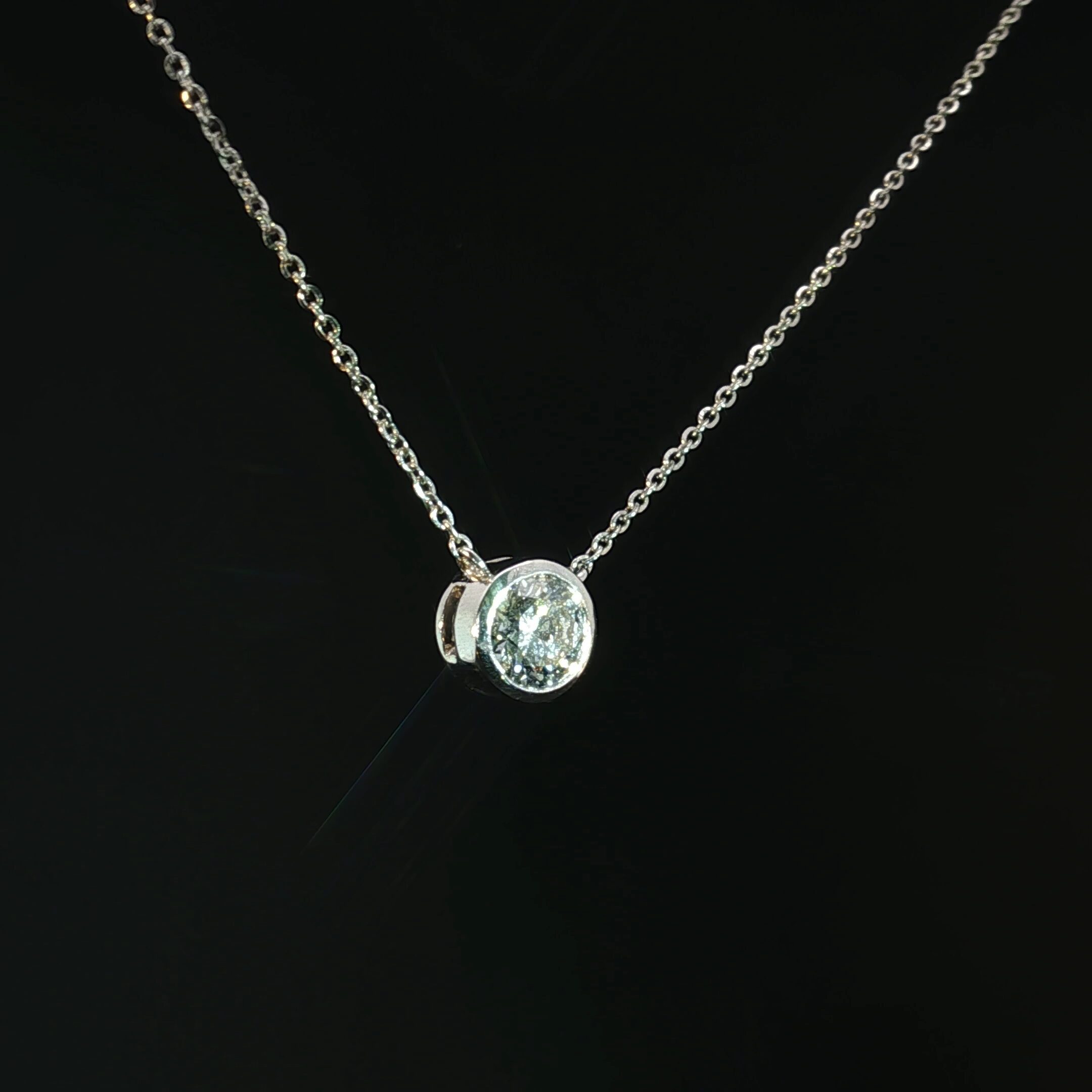 14K White Gold Necklace - Image 3