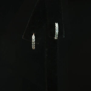 Minimal Pavé Lab-Grown Diamond Hoop Earrings with 0.34 CTW
