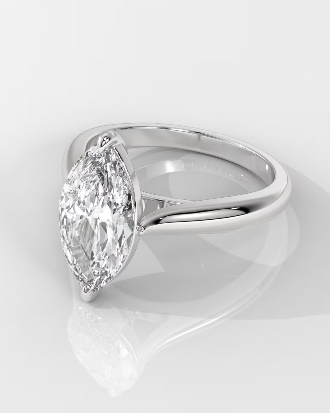Marquise Lab Grown Diamond Engagement Ring - Image 5