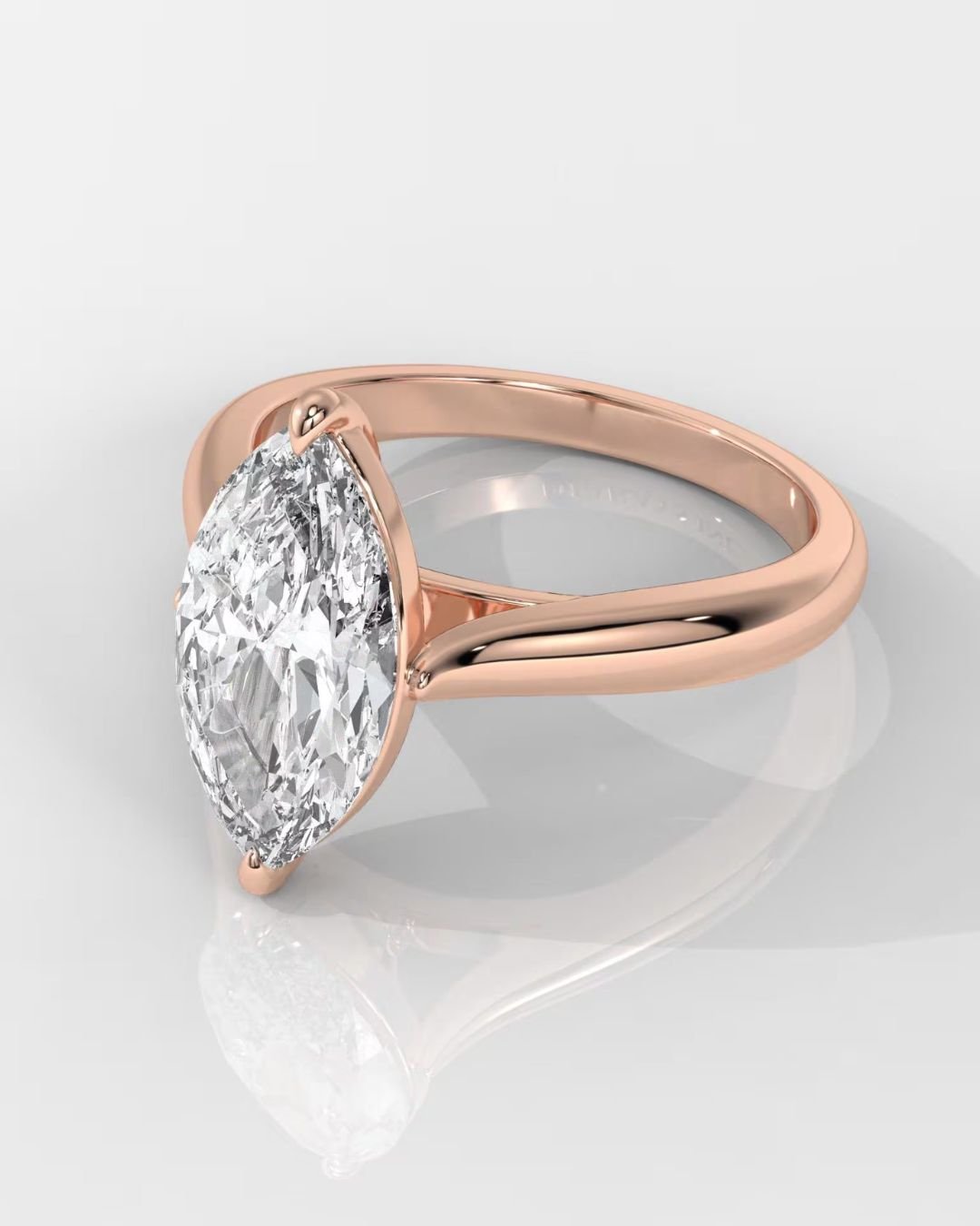 Marquise Lab Grown Diamond Engagement Ring - Image 6