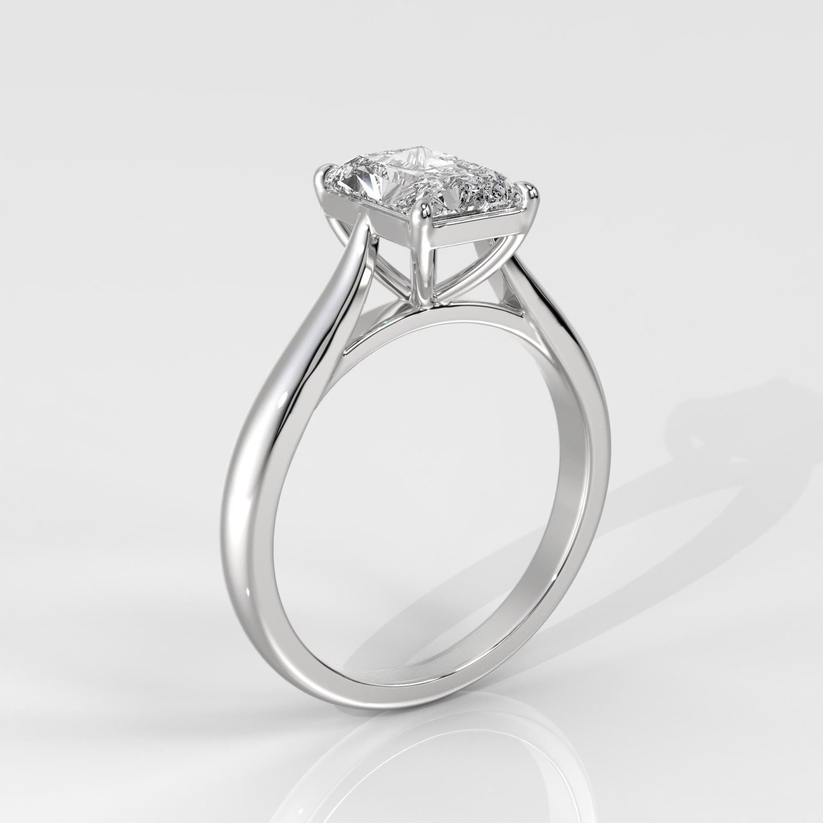 Radiant Cut Lab-Grown Diamond Solitaire Ring - Image 5