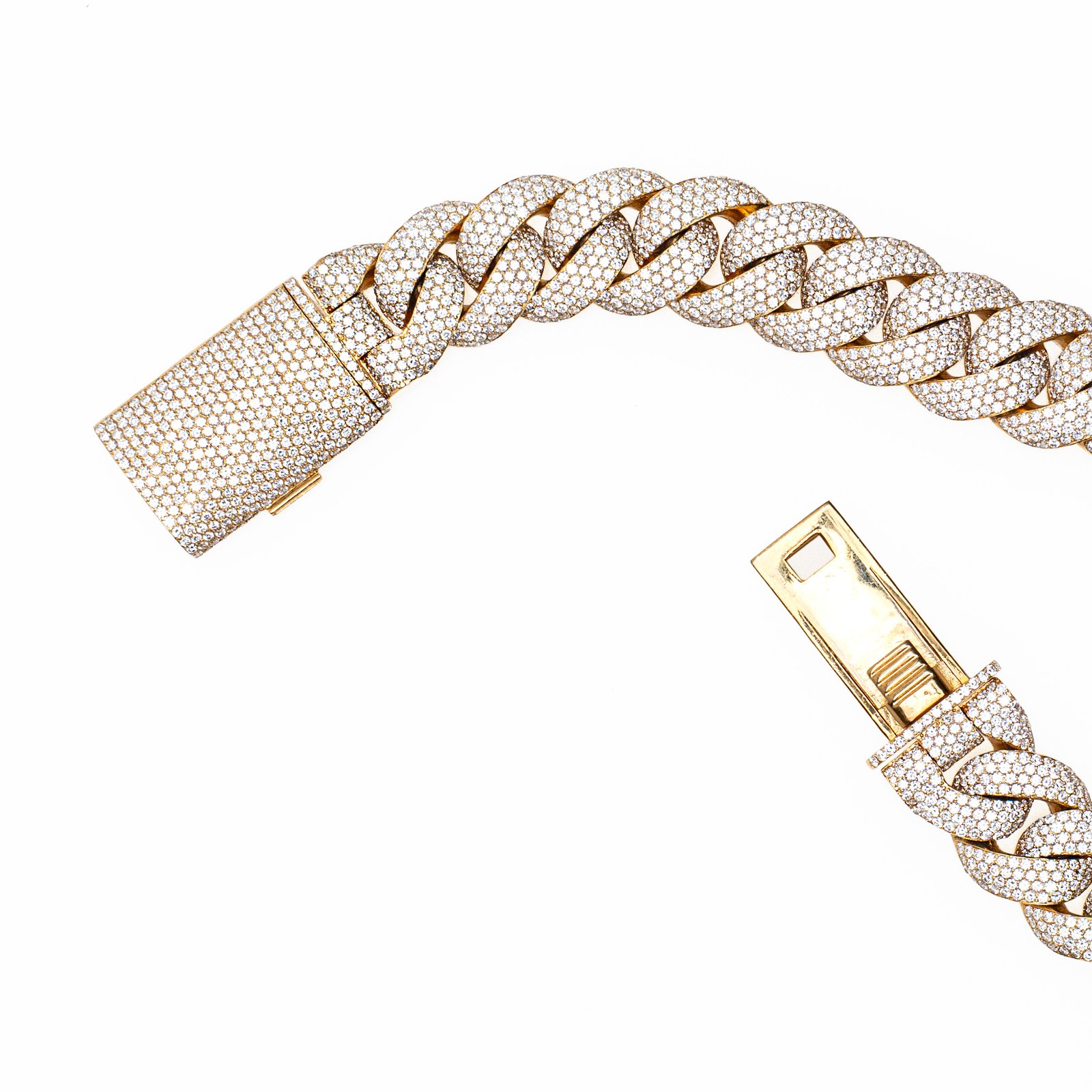 14K Gold Iced Cuban Link Chain- 45.51CT - Image 2