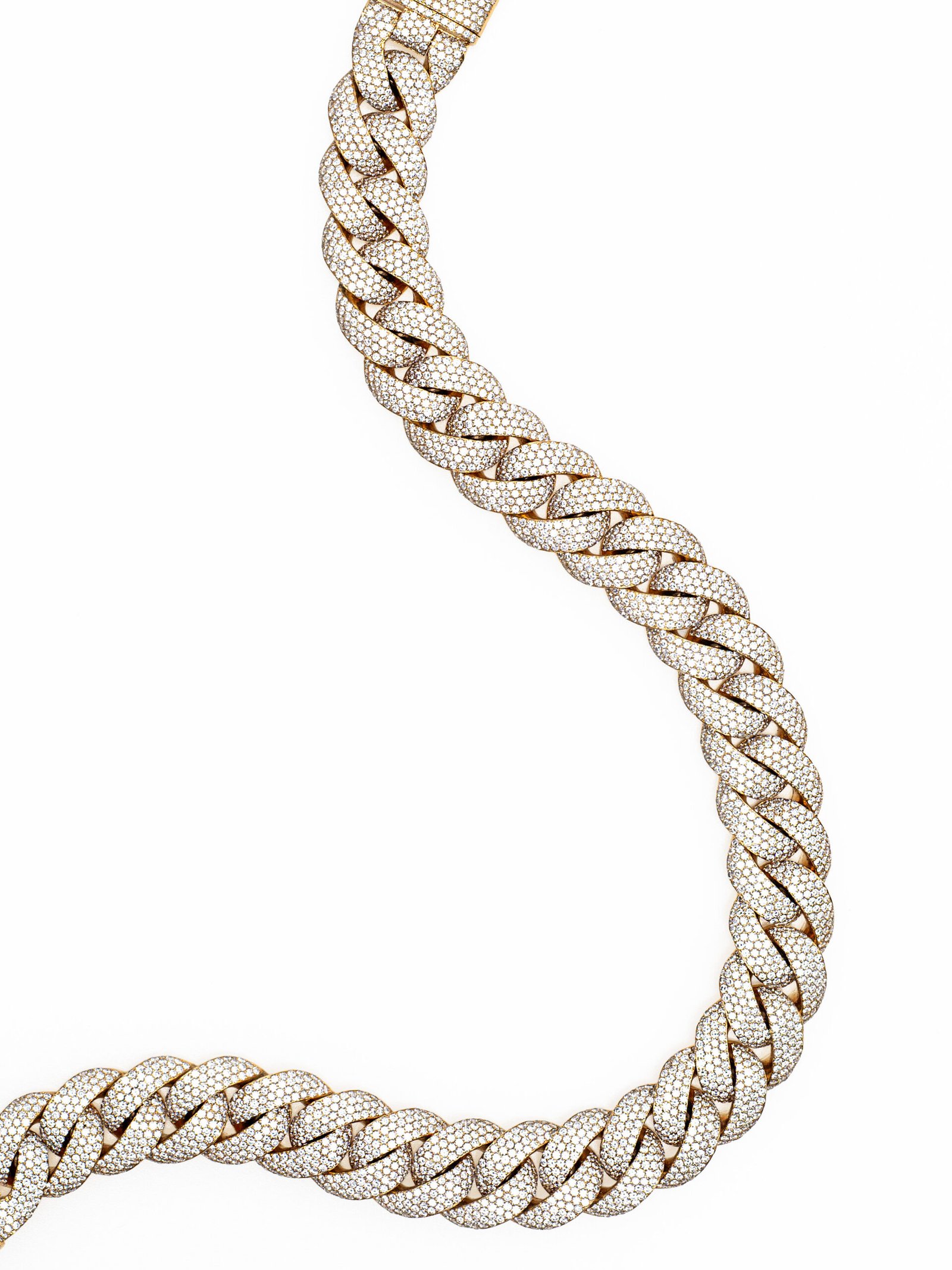 14K Gold Iced Cuban Link Chain- 45.51CT - Image 3