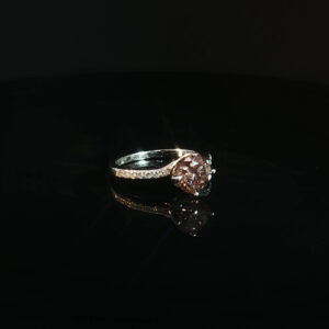 14K Gold Round Diamond Crossover Ring with 1.78CT Diamonds