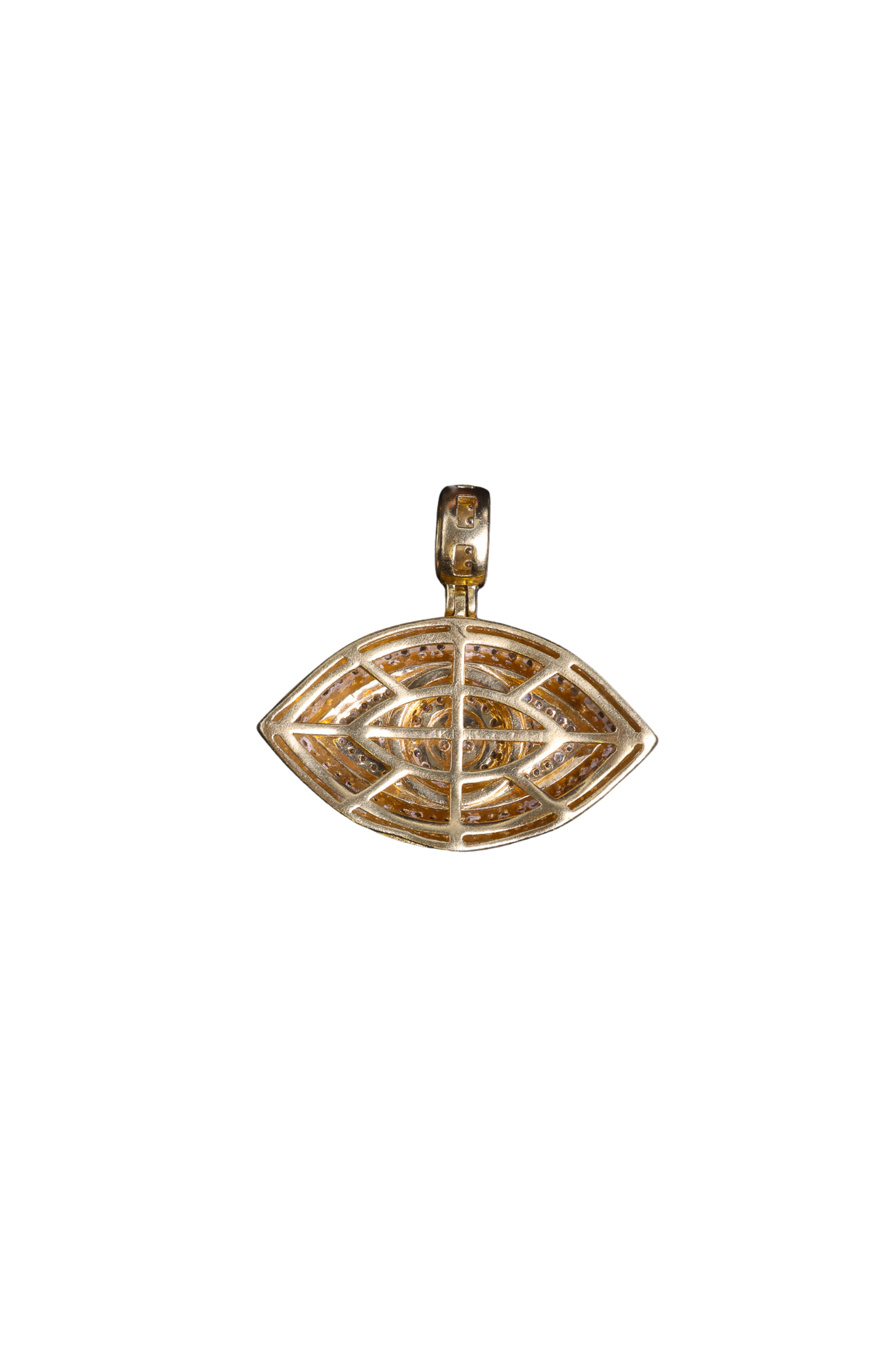 Iced Out Evil Eye Diamond Pendant - Image 3