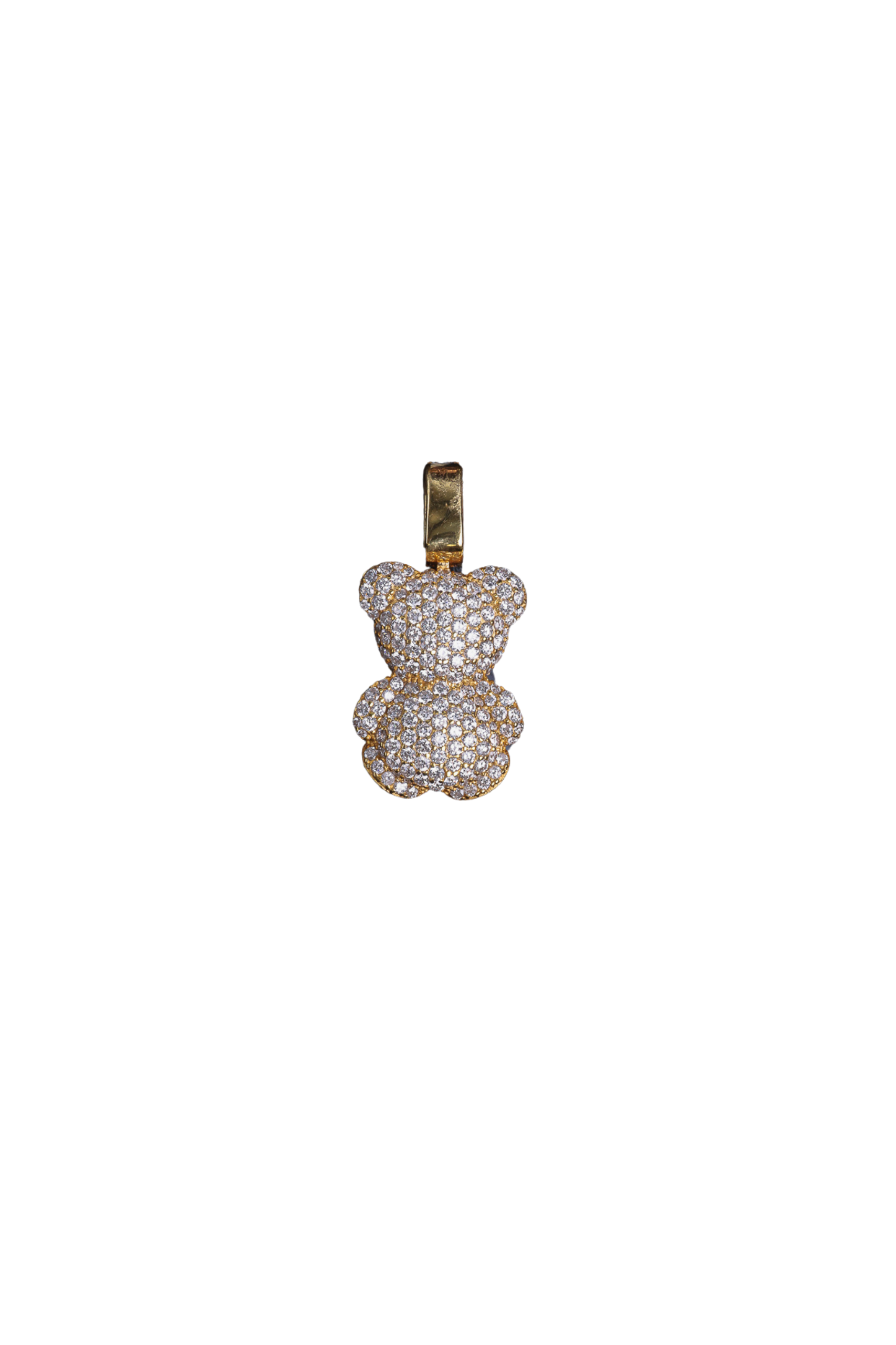 Iced Out Teddy Bear Pendant - Image 2